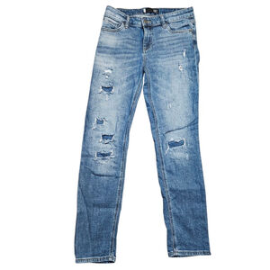 Kut from the Kloth Size 2 Catherine Boyfriend Mid Rise Blue Distressed Jeans